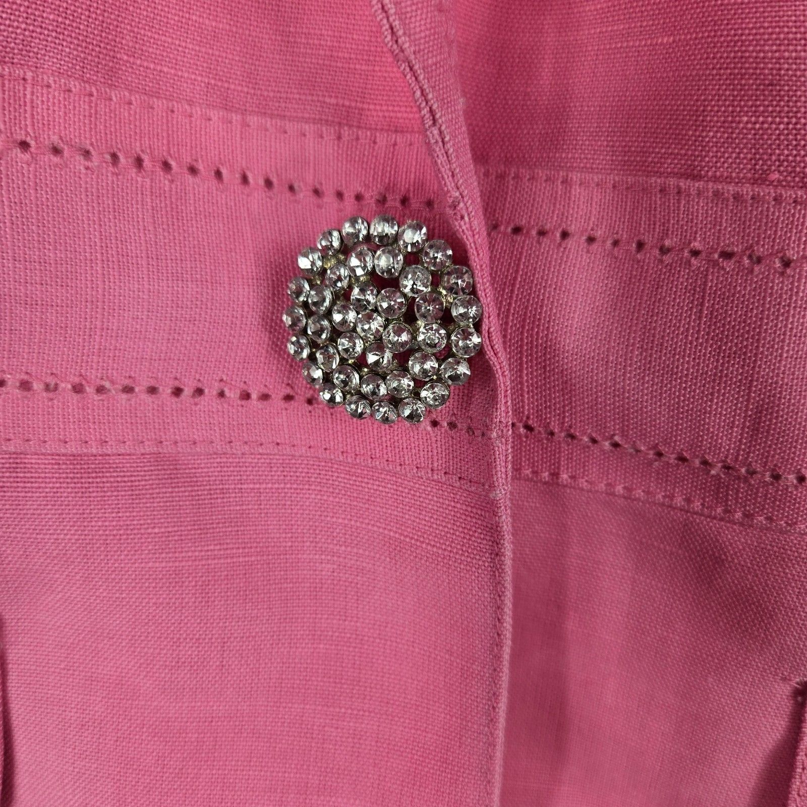 Emma James Petite Women's Size 6p Pink Crop Blazer Jacket — image 2 of 8